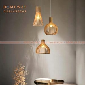 Bộ đèn gỗ thả trần HWBT03