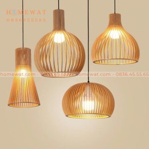 Bộ đèn gỗ thả trần HWBT08
