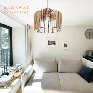 Đèn gỗ  thả trần phòng khách HWTT08