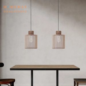 Đèn gỗ thả trần HWTT09