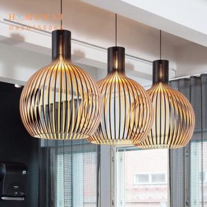 Đèn thả trần bằng gỗ HWTT22