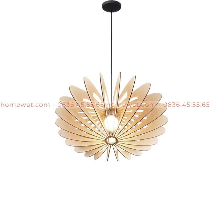 Đèn gỗ thả trần HWTT32 2 Đèn gỗ thả trần HWTT32 - Ảnh 2