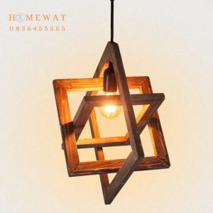 Đèn gỗ thả trần HWTT46