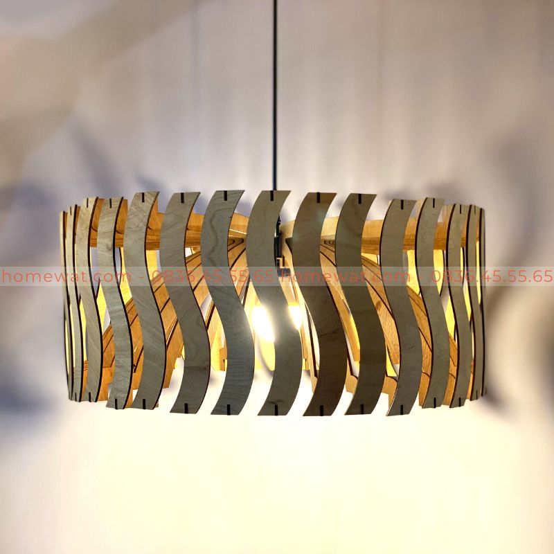 Đèn gỗ thả trần HWTT87 3 Đèn gỗ thả trần HWTT87 - Ảnh 3