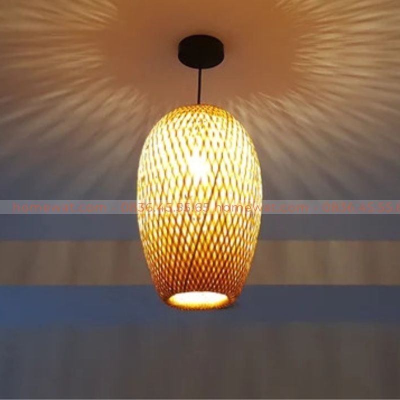 Đèn thả mây tre MTT02 2 Đèn thả mây tre MTT02 - Ảnh 2