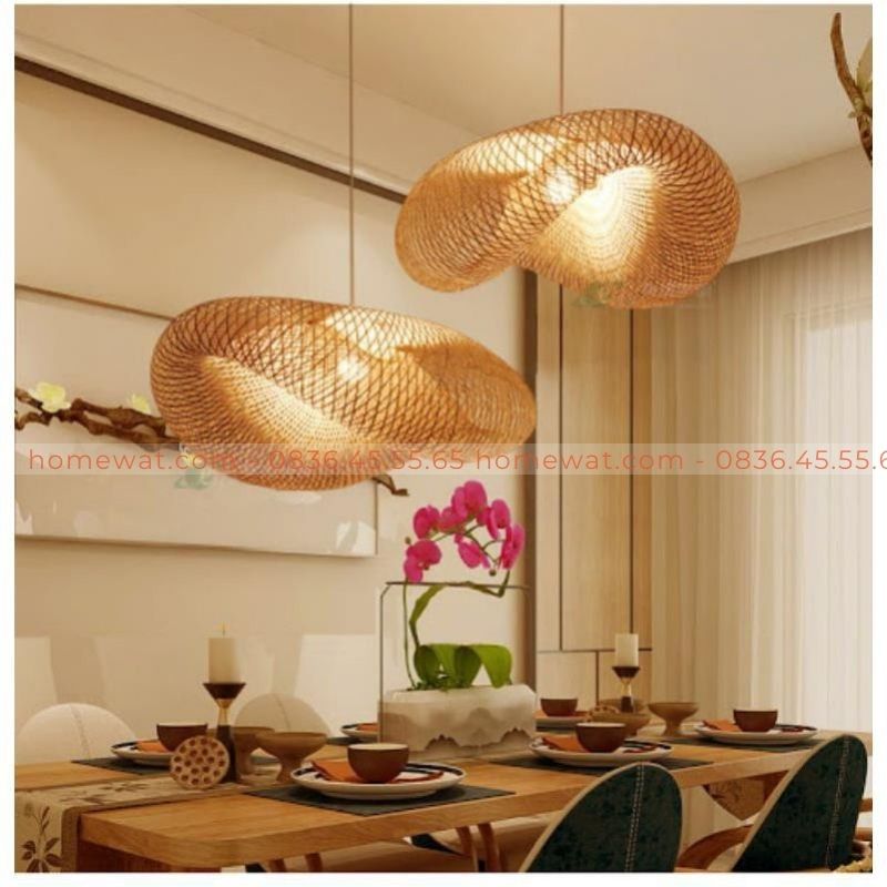 Đèn thả mây tre MTT08 2 Đèn thả mây tre MTT08 - Ảnh 2