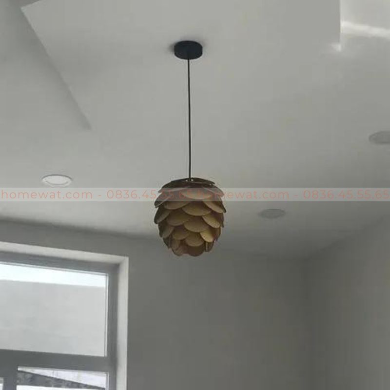 Đèn gỗ thả trần HWTT49 3 Den go tha tran TT49 02