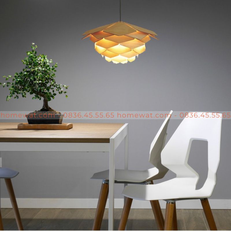 Đèn gỗ thả trần HWTT52 4 Den go tha tran TT52 03