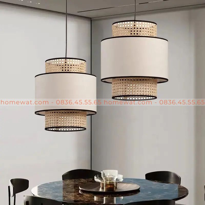 Đèn vải thả trần HWDV07 3 Đèn vải thả trần HWDV07 - Ảnh 3