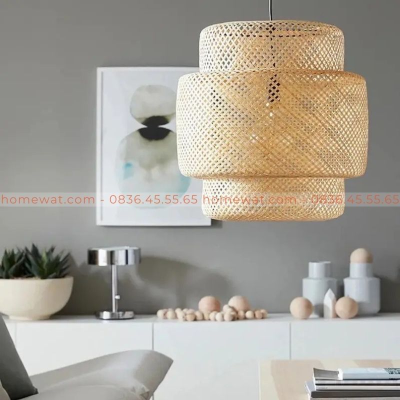 Đèn thả mây tre MTT09 2 Đèn thả mây tre MTT09 - Ảnh 2