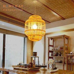 Đèn thả mây tre MTT66