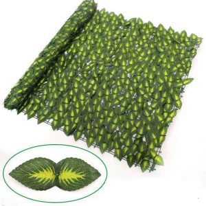 Hàng Rào Nhân Tạo Lá Bạc Hà KT 1Mx 1M
