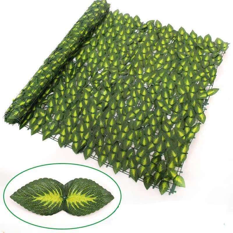 Hàng Rào Nhân Tạo Lá Bạc Hà KT 1Mx 1M 1 Hàng Rào Nhân Tạo Lá Bạc Hà KT 1Mx 1M
